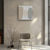 Humana, Collage Art, H100xW100xD3,8cm, Beige
